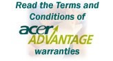 Read the Terms and Conditions of AcerAdvantage warranties