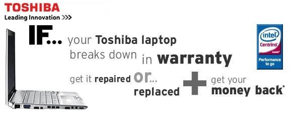 Toshiba Reliability Refund Guarantee
