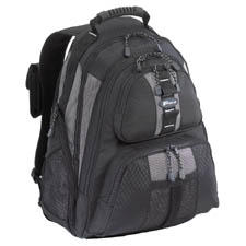 Targus Backpac Sports Deluxe Black and Silver Nylon