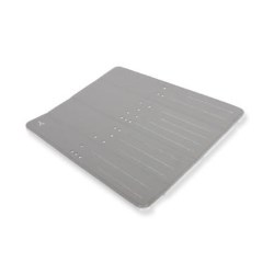 The Joy Factory The Joy Factory Joyful Wish Hand Crafted Snap On StandCase with Wake upSleep Cover for The new iPad 3rd Gen and iPad2 Soft Gray
