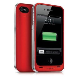 Mophie Mophie Juice Pack Air Case and Rechargeable Battery for iPhone 44S Red