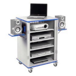 Monarch Monarch MediaCabby 5 Bay Horizontal Trolley