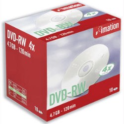 Imation Imation DVD RW Discs 10 Pack