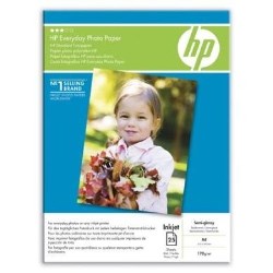 HP Everyday Photo Paper - semi-gloss photo paper - 25 sheet(s)