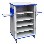 Monarch MediaCabby - 5 Bay Horizontal Trolley