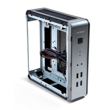 Antec ISK110 VESA Mini ITX Case 90W Ext. PSU Vesa Mounting Bracket 2 x 2.5" USB 3.0 Black