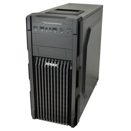 Antec GX-200 Gaming Case with Window ATX No PSU USB 3.0 Tool-less Blue LED Fans Black