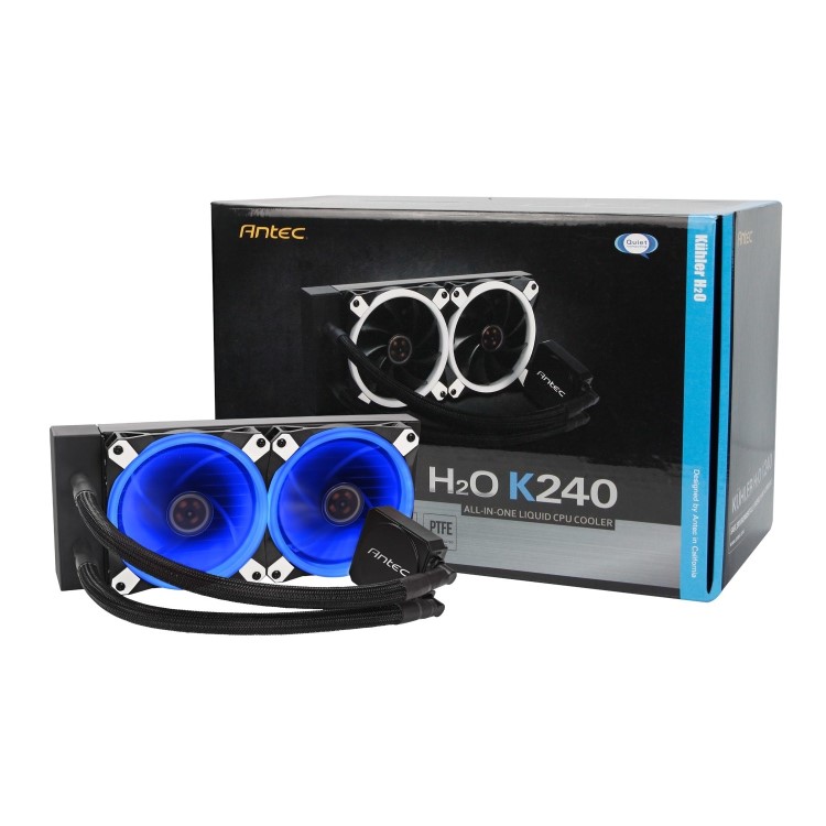 Antec Kuhler K240 Blue LED AIO Liquid Cooler - 240mm