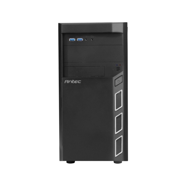 Antec VSK3000 Elite Micro ATX Case No PSU 12cm Fan USB 3.0 Black