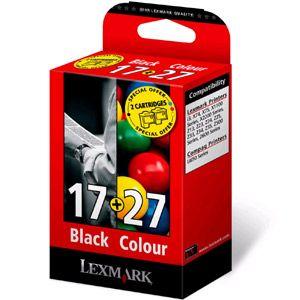 Lexmark Combo-Pack 17, 27 Black and Colour Moderate Use Print Lexmark Combo-Pack 17, 27 Black and Colour Moderate Use Print