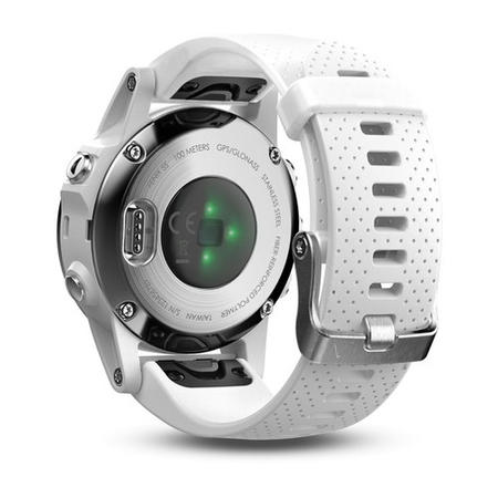 Garmin Fenix 5S 42mm - Silver with Carrara White Band