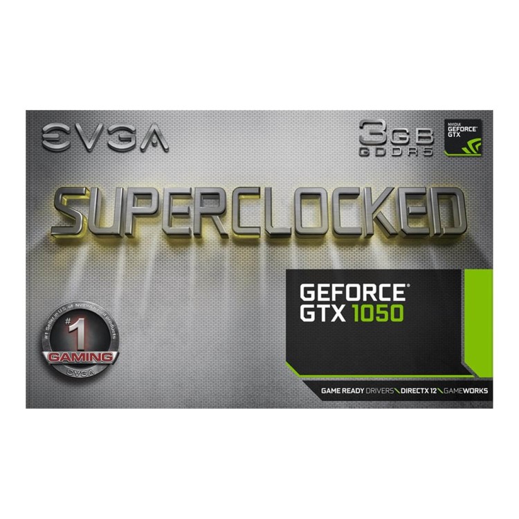 EVGA GeForce GTX 1050 SC GAMING 3GB Graphics Card