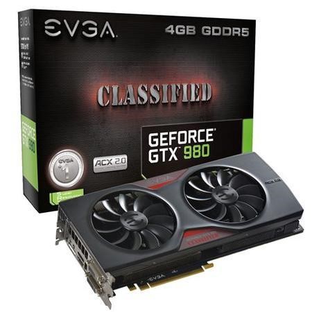 EVGA NVIDIA GTX 980 CLASSIFIED ACX COOLING 1291MHz Boost
