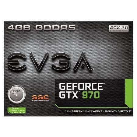EVGA Nvidia GeForce GTX 970 1190MHz 4GB 256bit GDDR5 Graphics