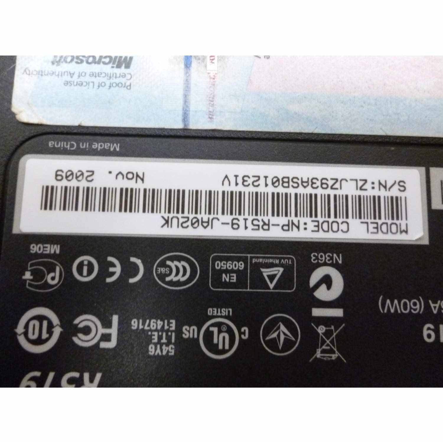 Preowned T3 Samsung R519 NP-R519-JA02UK Laptop in Black/Silver ...