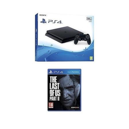 GRADE A1 - Sony PlayStation 4 500GB and DualShock 4 Controller with FREE The Last of US Part II