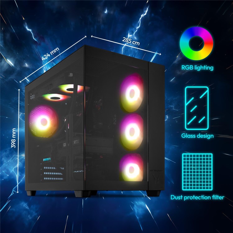 Medion ERAZER Tank X15 AMD Ryzen 7 7800X3D 32GB RAM 2TB SSD RTX 5070 Ti Windows 11 Gaming PC