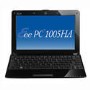 ASUS Eee PC Seashell 1005HA Netbook in Black - 8.5 Hours Battery Life