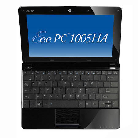 ASUS EeePc 1005HA SeaShell in Black - 10 Hour Battery Life