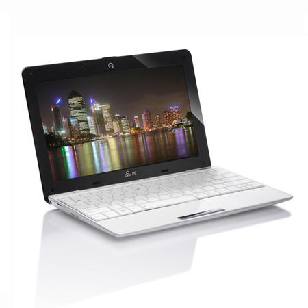 ASUS EeePc 1008HA SeaShell White - 5 Hour Battery Life