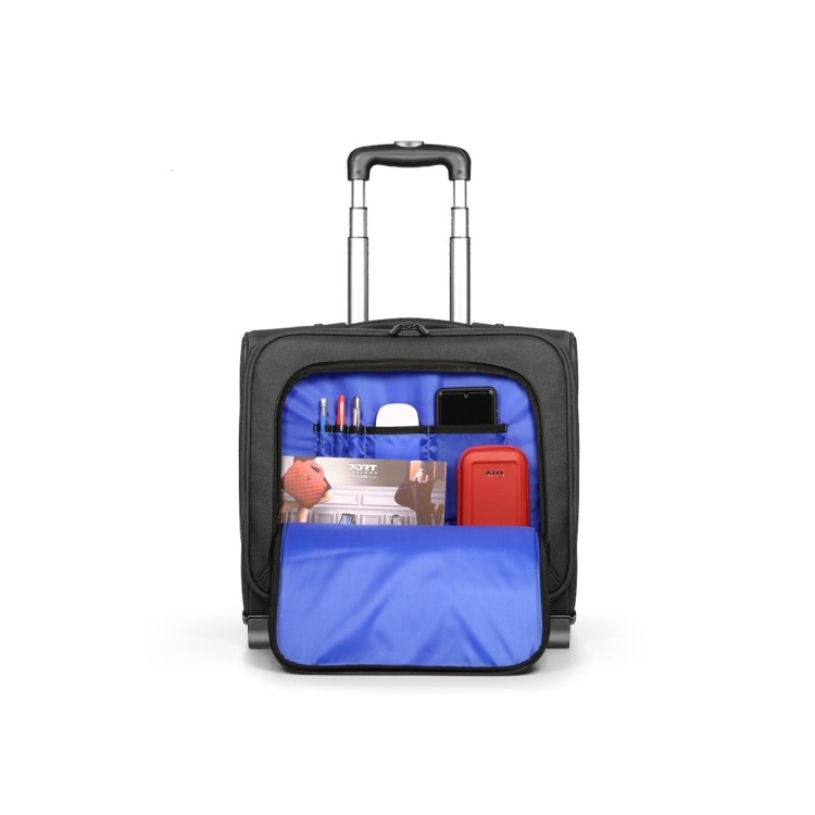 Port Hanoi II 15.6 Inch Trolley Laptop Bag Black