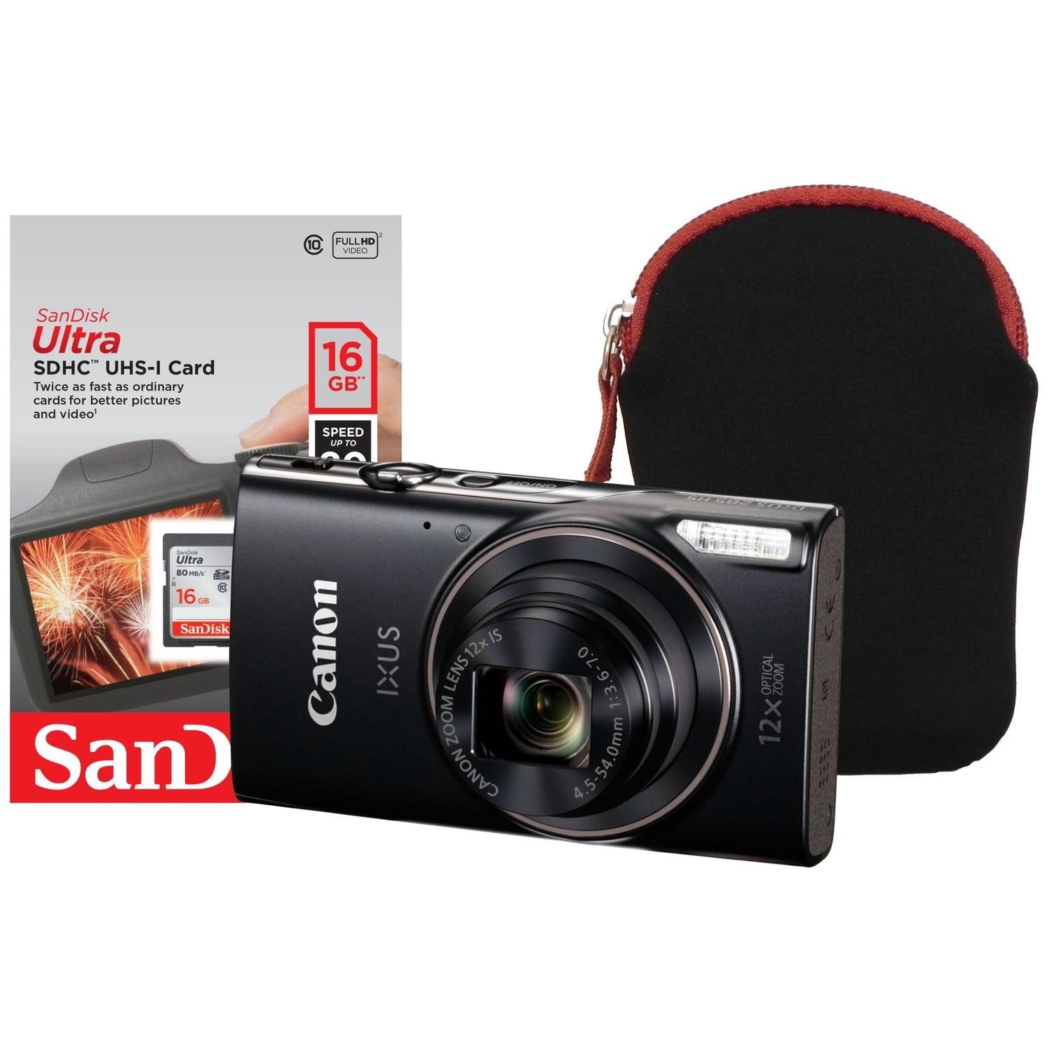 canon ixus 285 hs digital camera in black