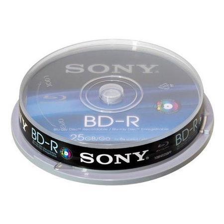 Blu Ray 10Pk 25GB Recordable Single Spin  Blank Disks