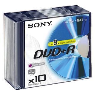Sony DPR 120 - DVDR x 10 - 4.7 GB - storage media