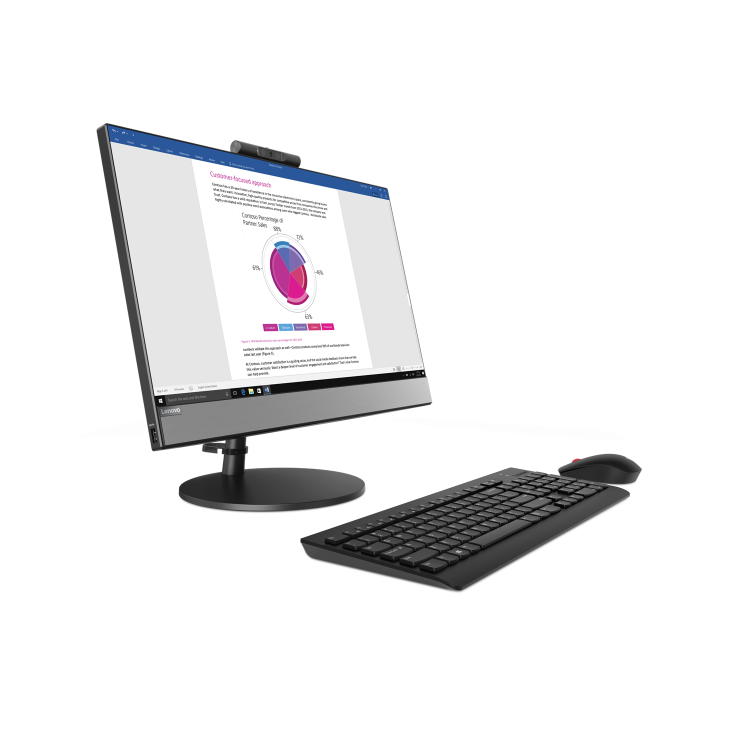 Lenovo V530-22ICB Core i5-9400T 8GB 1TB HDD 21.5 Inch FHD TouchScreen Windows 10 Pro All-in-One PC