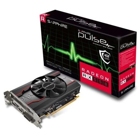 Box Opened Sapphire AMD PULSE Radeon RX 550 4GB 1206MHz GDDR5 Graphics Card