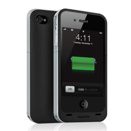 Mophie Juice Pack Air Case and Rechargeable Battery for iPhone 4/4S - Black