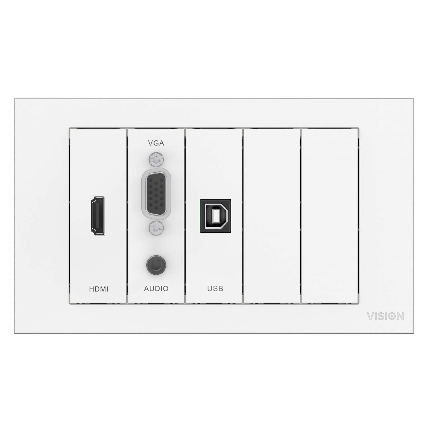 Vision Techconnect Mod VISION TECHCONNECT FACEPLATE KIT - MODULE PACK WITH 10M CABLE PACK ...