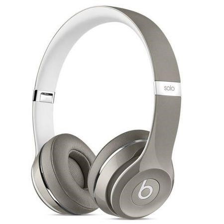 Beats Solo2 On-Ear Headphones Luxe Edition - Silver - Laptops Direct
