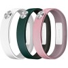 Sony Mobile Large A1 SmartBand Wrist Straps -  Dark Green/Light Pink/White