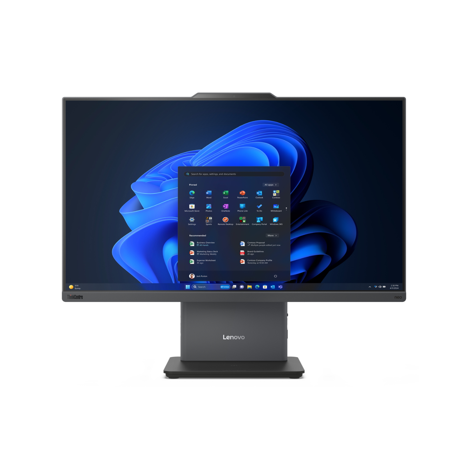 ThinkCentre neo Gen 5 Intel Core i5 13420H RAM 256GB SSD 23.8 Inch Windows 11 Pro All One PC
