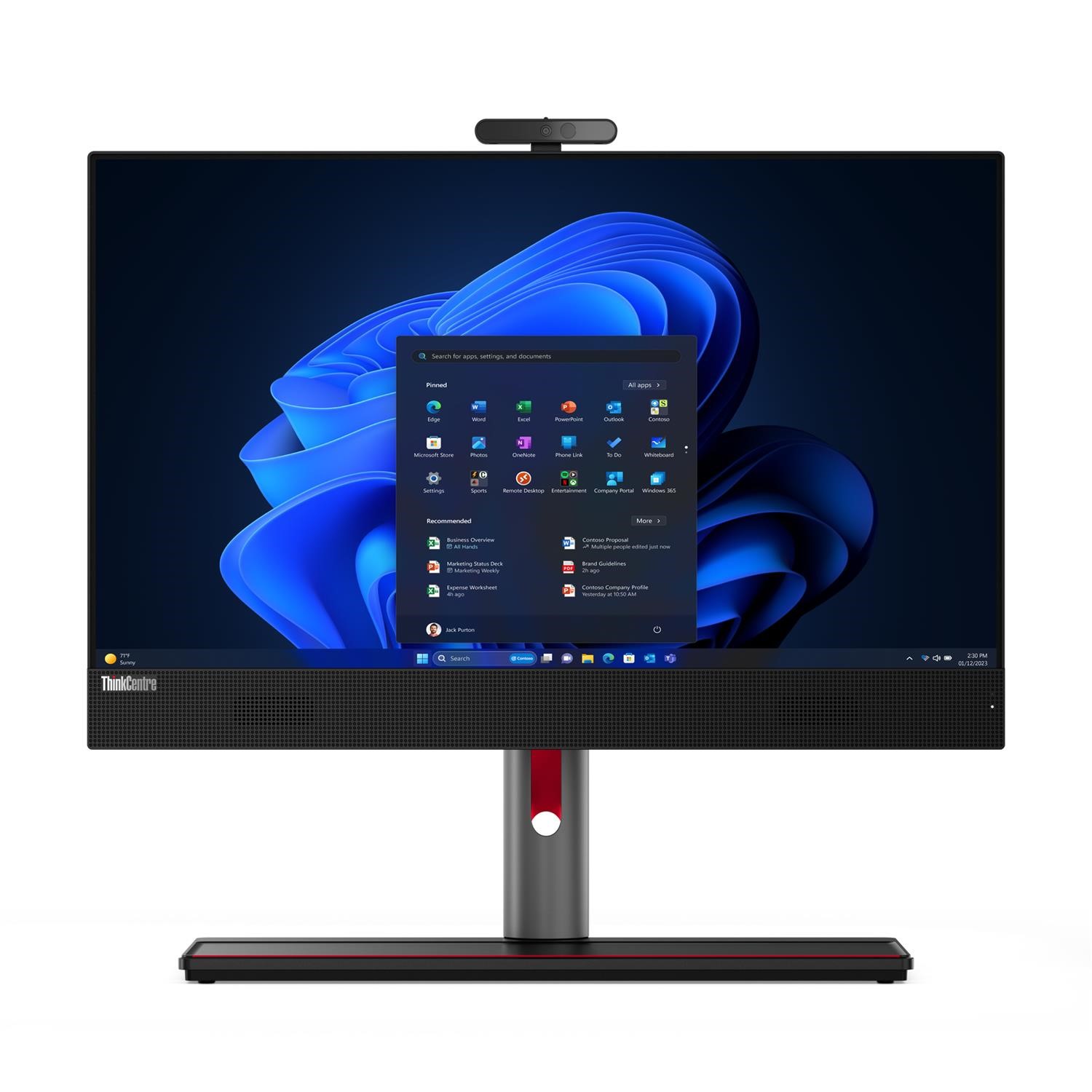ThinkCentre M90a Gen 5 Intel Core i5 14500 RAM 512GB SSD 23.8 Inch Windows 11 Pro All One PC