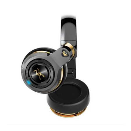 ROC Sport By Monster Black Platinum Over-Ear Bluetooth Headphones