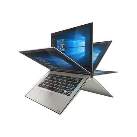 Refurbished Toshiba Satellite Radius P20W-C-106 12.5" 4K Intel Core i7-6500U 8GB 256GB 2in1 Windows 10  Laptop in Brushed Metal 