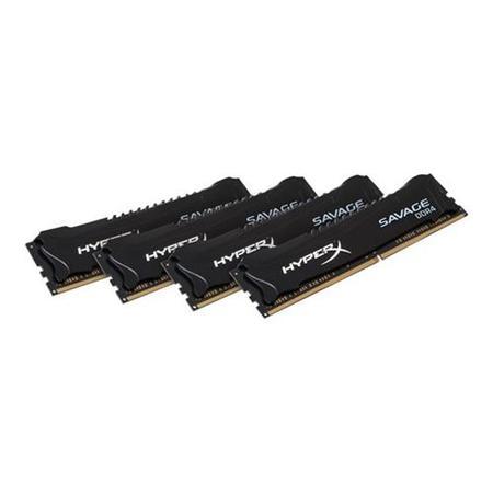HyperX Savage 16GB 4x4GB DDR4 3000MHz 1.35V DIMM Memory Kit