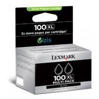 Lexmark Cartridge No. 100XL - Print cartridge - High Yield - 2 x black - 510 pages - LRP / LCCP
