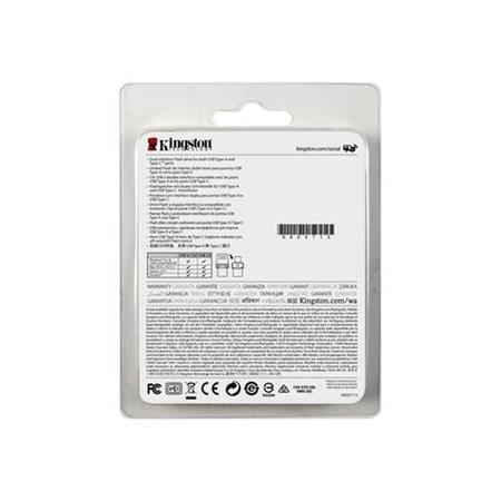 Kingston DataTraveler MicroDuo 32GB USB Type C Flash Drive