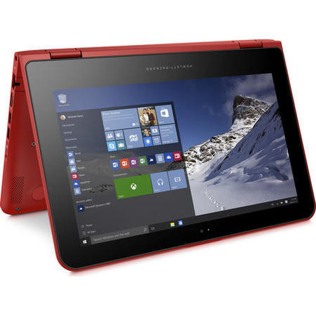 Refurbished HP Pavilion x360 11-k152sa Intel Celeron N3050 1.6GHz 4GB 500GB Win 10 11.6" Red Laptop
