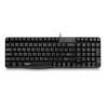 Rapoo N2400 Wired Spill-resistant Keyboard Black UK Layout