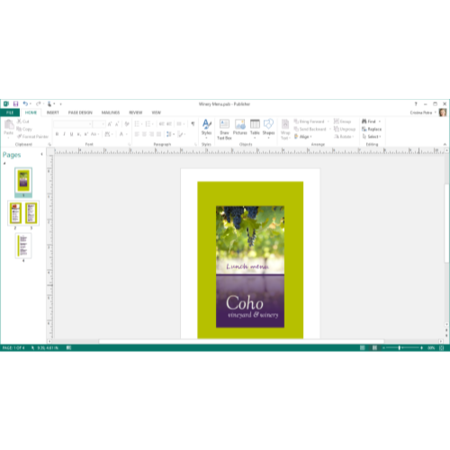 Microsoft Publisher 2013 32-bit/64-bit English Medialess Licence