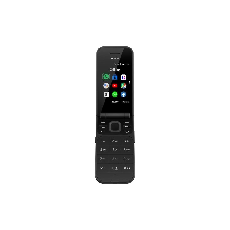 Nokia 2720 Flip Black 2.8" 4GB 4G Unlocked & SIM Free Mobile Phone