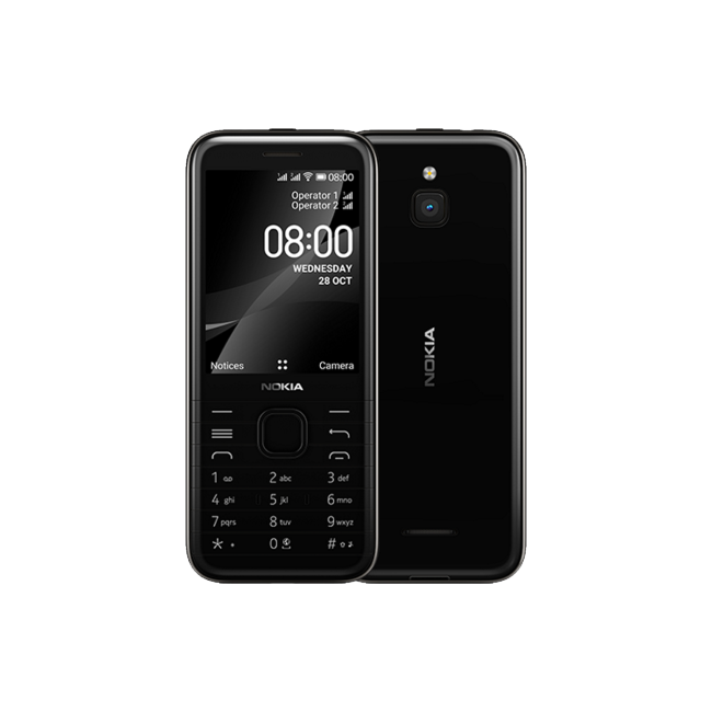 Nokia 8000 4G Black 2.8" 4GB 4G Unlocked & SIM Free