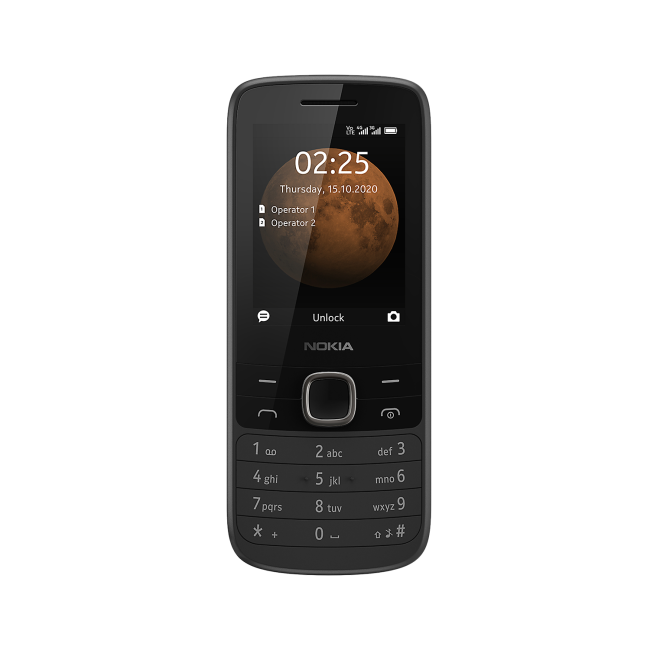 Nokia 225 Black 2.4" 128MB 4G Unlocked & SIM Free