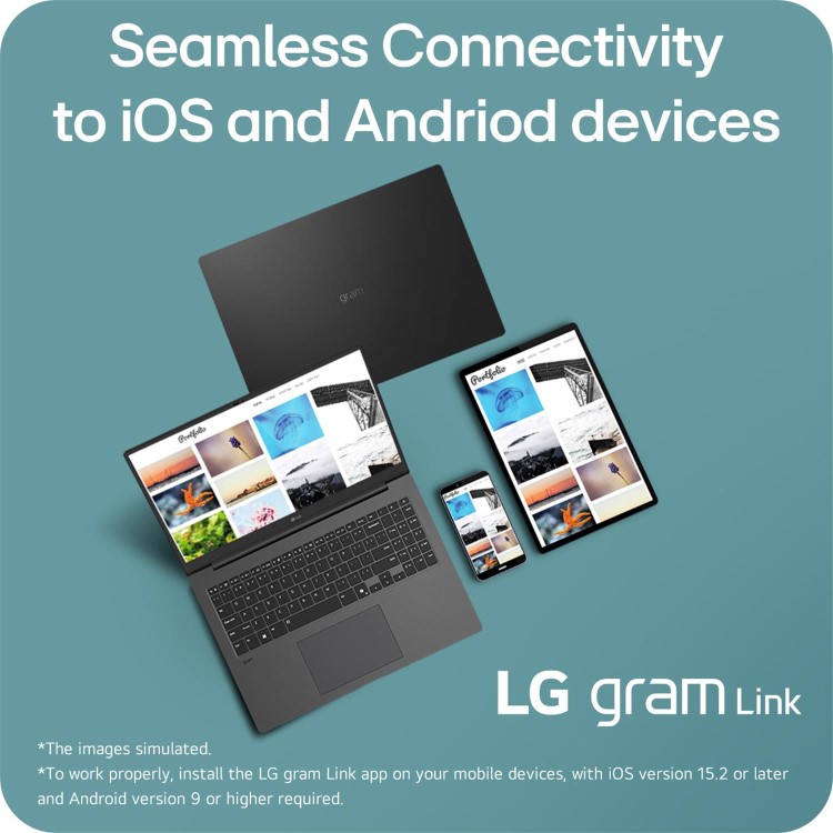 LG Gram 16Z90TL-G Hybrid AI Copilot Intel Core Ultra 7 16GB RAM 1TB SSD 16 Inch Windows 11 Laptop