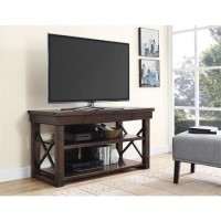 Wildwood Wood Veneer TV stand for TV's up to 50" in Espresso