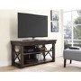 Wildwood Wood Veneer TV stand for TV's up to 50" in Espresso